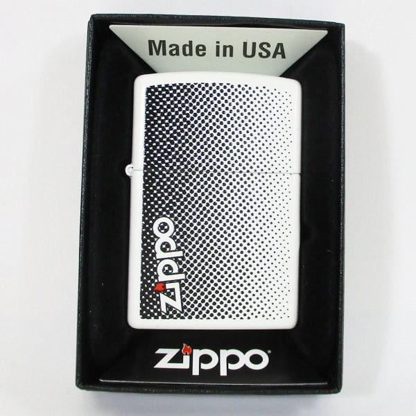 ジッポー アメリカ加工 #PF29689 ホワイトドット/送料無料メール便