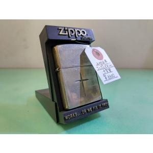 仙台市〜お洒落デザイン/十字架/クロス/2002年/良い味が出てます/Zippo/仙台リサイクルショップ｜saposen