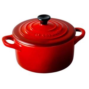 ル・クルーゼ(Le Creuset) 耐熱容器 ミニ・ココット チェリーレッド 耐熱 耐冷 電子レンジ オーブン 食洗器 対応 日本正規販売品｜sapphire98