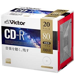 ビクター(Victor) 音楽用 CD-R AR80FP20J1 (48倍速/20枚) ホワイト｜sapphire98