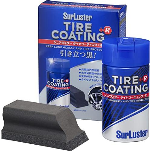シュアラスター 洗車 タイヤコーティング+R S-89 自然な艶が復活 未塗装樹脂も使用可 スポンジ...