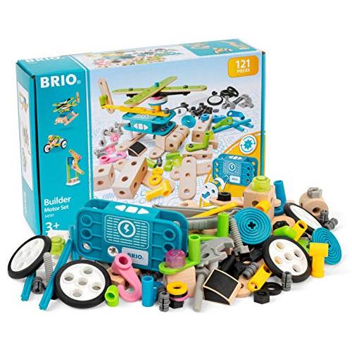 BRIO (ブリオ) ビルダー モーターセット [全121ピース] 対象年齢 3歳~ (組み立て お...