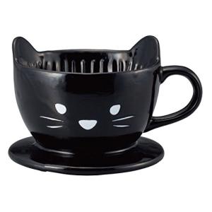 サンアート かわいい食器 「 猫 のキッチン用品 」 黒ねこ コーヒー ドリッパー 直径13.5cm 黒 SAN2542-2｜sapphire98