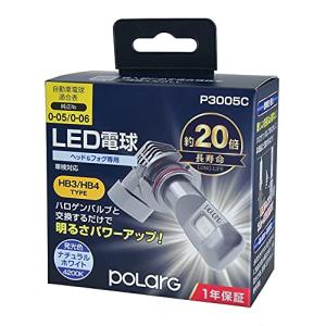 日星工業 POLARG(ポラーグ) ヘッドランプ/フォグランプ用 LEDバルブ 12V HB3/HB4 ハイビーム 4200K 3000lm 2｜sapphire98