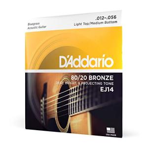 D'Addario ダダリオ アコースティックギター弦 80/20ブロンズ Bluegrass: Light Top/Medium Bottom｜sapphire98