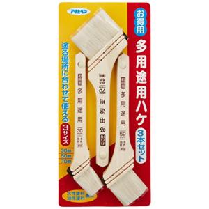 アサヒペン ペイント刷毛 お得用多用途用ハケ3本セット OT-3P