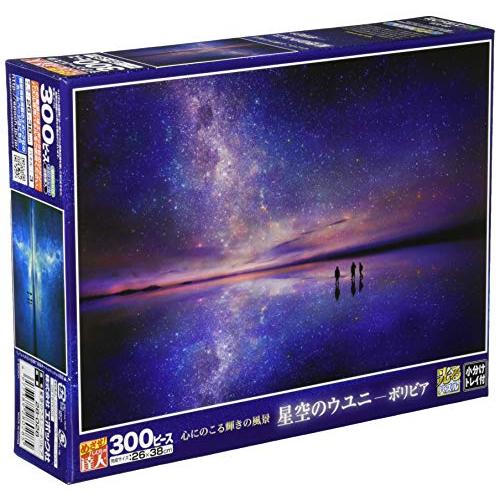 エポック社 300ピース ジグソーパズル 星空のウユニ-ボリビア 光るパズル (26x38cm)