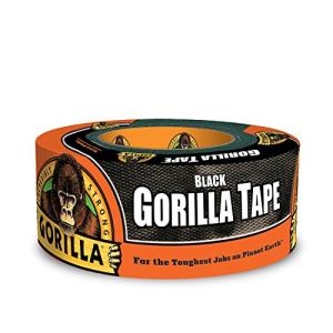 Gorilla Tape、ブラック ダクトテープ、1.88インチ x 12ヤード、ブラック 1 Pack 6001203-10 1｜sapphire98