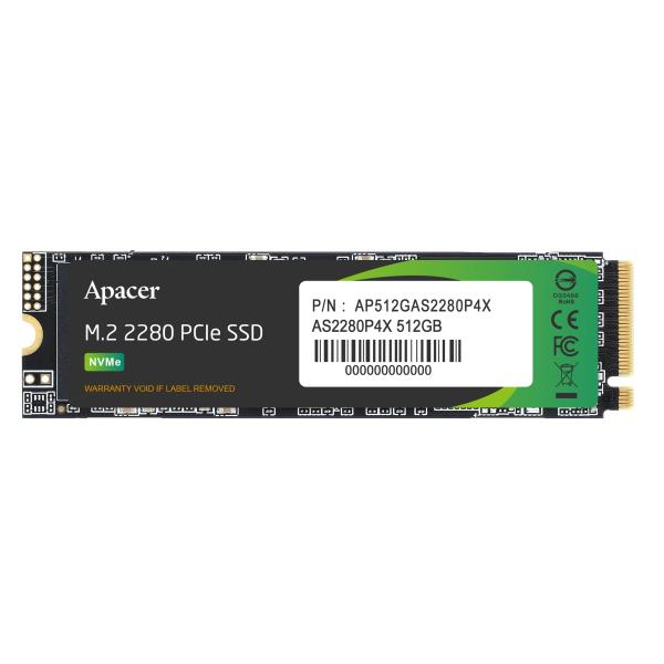 Apacer アペイサー SSD 512GB M.2 PCIe Gen3 x 4 NVMe 最大読込...