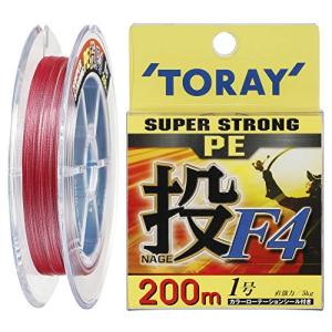 東レ(TORAY) PEライン スーパーストロング PE 投 F4 200m 1号 5kg 4本 4色