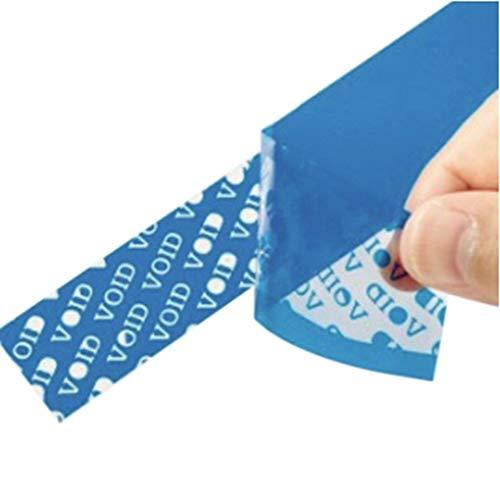 免税対応テープ セキュリティテープ VOIDブルー 35mm×50m巻 1巻/62-1035-84