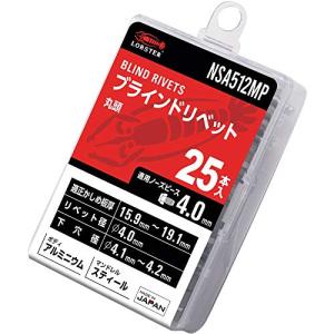 ロブテックス(エビ) ブラインドリベット エコパック アルミニウム/スチール 5-12 (25本入) NSA512MP｜sapphire98