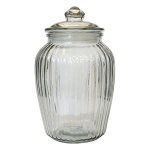 リビング(Living) ガラス瓶 キャニスター ガラス クッキージャー SSサイズ 目安容量約 2.3L 径15.5×高さ24.5cm クリア｜sapphire98