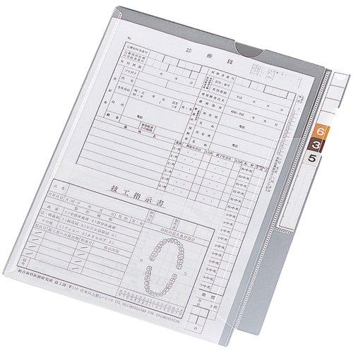 リヒトラブ カルテフォルダー フラップ付 A4 シングル 100枚入 HK2001