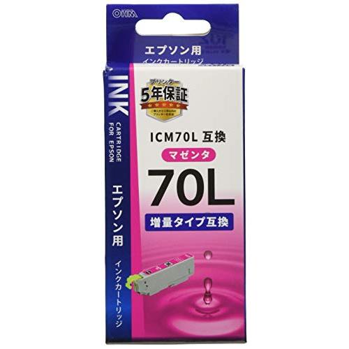 エプソン ICM70L互換インク（マゼンタ×１） 01-4133 INK-E70LB-M