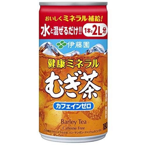 伊藤園 健康ミネラルむぎ茶 希釈用 (缶) 180g ×30本 デカフェ・ノンカフェイン