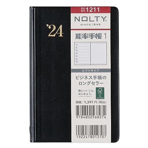 能率 NOLTY 手帳 2024年 ウィークリー 能率手帳 1 黒 1211 (2023年 12月始...