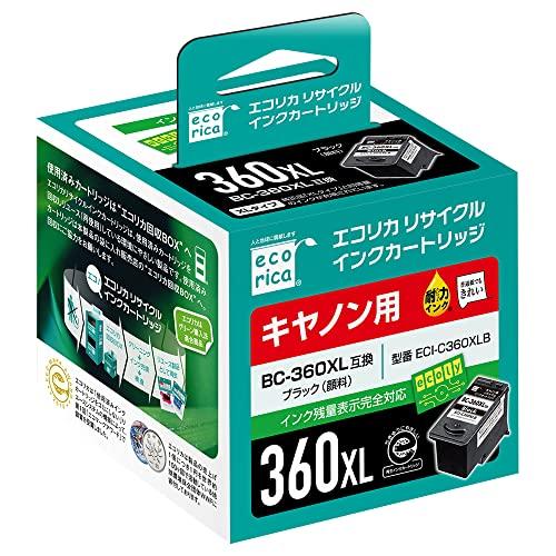 ecorica エコリカ キヤノン BC-360XL対応リサイクルインク ブラック ECI-C360...