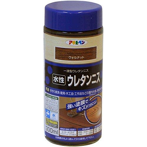 アサヒペン 水性ウレタンニス 300ml ウォルナット