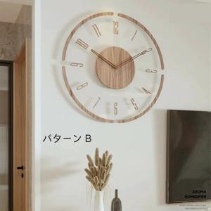 壁掛け時計 静音 木製 シンプル 軽い 北欧 ...の詳細画像4