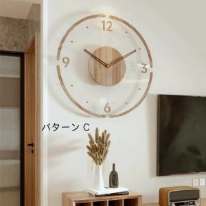 壁掛け時計 静音 木製 シンプル 軽い 北欧 ...の詳細画像5