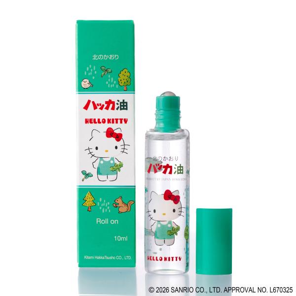 ハローキティ 北見ハッカ 通商 ハッカ油 10ml ハッカ油 ロールオン サンリオ コラボ 動物 か...