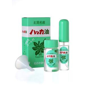 北見ハッカ セット ハッカ油10ml ハッカ油スプレー ・ 詰め替え 20mlロート付き 携帯用 爽やか ハッカ はっか ハッカ油 スプレー 送料無料｜sapporo-apollo