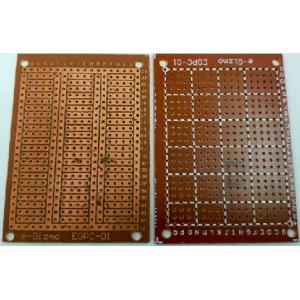 3N商品　基板ヨゴレ・キズ等　50×70mm　18×24ホール　ハンダ面注意　片面ユニバーサル基板　50×70mm　18×24ホール基板　1枚入　＜1pc-037＞