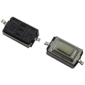実装タクトスイッチ横押2足・白　3.7mm×6.1mmスイッチ　全高3.5mm　10個入＜1sw-248＞