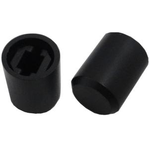 円の直径φ8.5mm　高さ10.5mm　スイッチキャップ　1sw-034~041・1sw-139~154用　円 柱キャップ　黒　10個入　＜1sw-314＞
