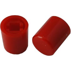 円の直径φ9mm　高さ10.5mm　スイッチキャップ　1sw-034~041・1sw-139~154用　赤　10個入　＜1sw-317＞