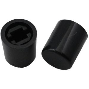 円の直径φ9mm　高さ10.5mm　スイッチキャップ　1sw-034~041・1sw-139~154用　黒　10個入　＜1sw-318＞