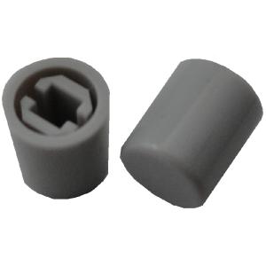 円の直径φ9mm　高さ10.5mm　スイッチキャップ　1sw-034〜041・1sw-139〜154用　灰　10個入　＜1sw-322＞