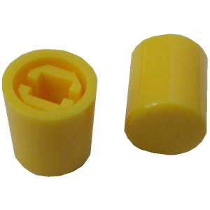 円の直径φ9mm　高さ10.5mm　スイッチキャップ　1sw-034〜041・1sw-139〜154用　黄色　10個入　＜1sw-323＞
