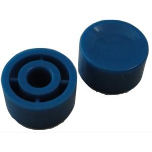 円の直径φ10mm　高さ5mm　穴φ3.1　スイッチキャップ　青　swp-020~041・130~154　要接着剤等　10個入　＜1sw-334＞