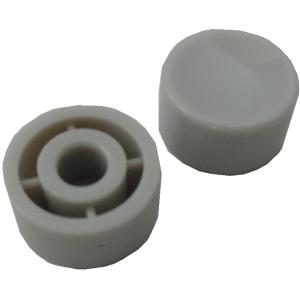 円の直径φ10mm　高さ5mm swp-020 〜041・130〜154　要接着剤等　円柱キャップ　灰　10個入　＜1sw-340＞