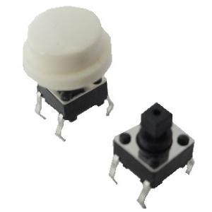 6mm×6mmタクトスイッチ キャップ接続用タク...の商品画像