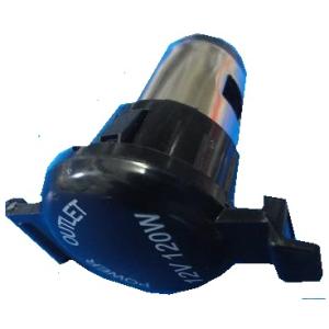 シガーソケット　車用12V→シガーソケット　穴あけ　円の直径約φ28mm　ストッパー無　1個入＜2c...