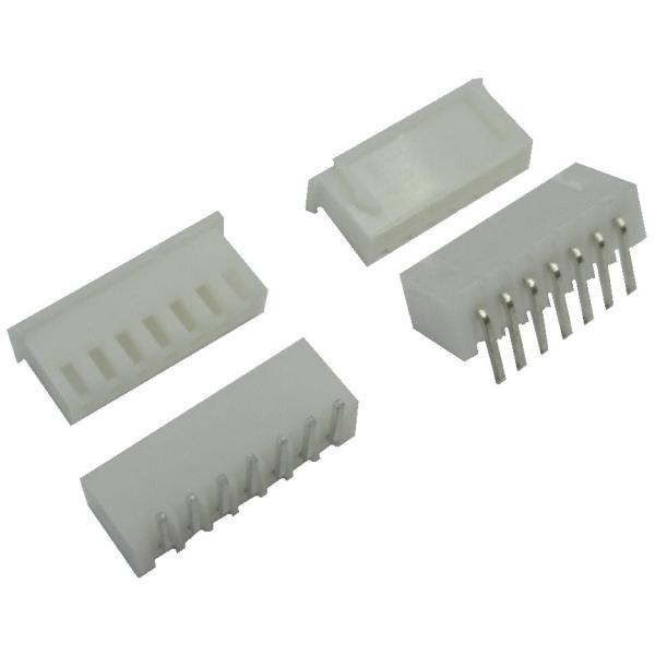 7P　L字　互換EIコネクタ　2.54mmピッチ　基板と線のコネクタC　金具付　5組入　＜2co-2...