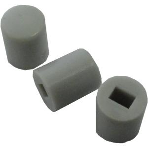 スイッチキャップ　2sw-0020・0021用　φ6.3mm　高さ8.0mm　灰　10個＜2sw-0058＞