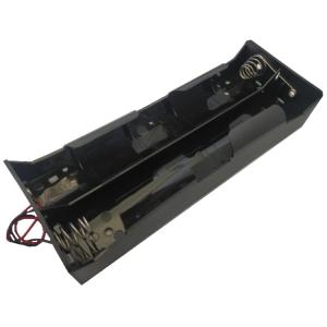 単一　6本　単1　電池ボックス・電池ケース　コード付　約74.1×約19.5×厚約31.8mm　1個入　＜bat-054＞