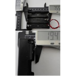 18650 3本 電池ボックス コード付 バネ...の詳細画像1