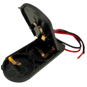 CR2032　2個　直列　スイッチ付　ボタン電池ホルダー　6V　CR2032　ボタン電池ボックス　1個入　＜bat-106＞