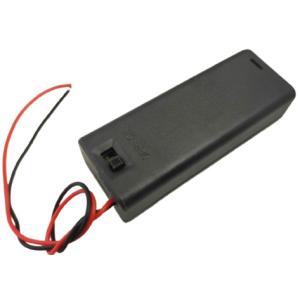 単三　1本　単3電池 ボックス　電池ケース　スイッチ・コード付　ネジ〆　約68.5×約25.9×厚約18.4mm　1個入　＜bat-130＞