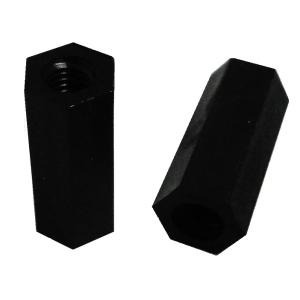 M3　高さ8mm　両メネジ　スペーサー　プラスチックスペーサー　黒　12本入　＜bps-0035＞