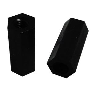 M3　高さ15mm　両メネジ　スペーサー　プラスチックスペーサー　黒　12本入　＜bps-0041＞