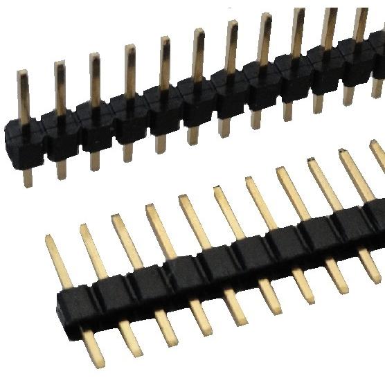 1×40=40P　ピンヘッダ　金メッキ　2.54mmピッチ　2個入　＜con-056＞