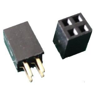 2×2=4P ピンソケット 2.54mmピッチ ...の商品画像
