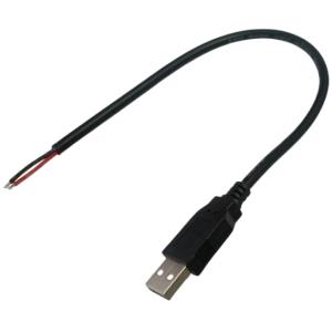 USB-A　コネクタ　→　コード　電源取り　約250mm　1個入　＜con-1922＞