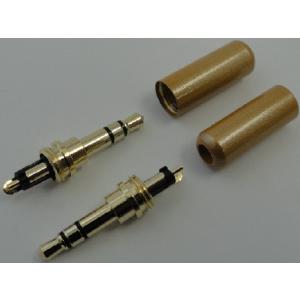 自作用金メッキφ3.5オーディオプラグ　橙色　2個入　＜con-262＞